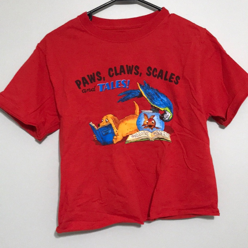 vintage cropped tee